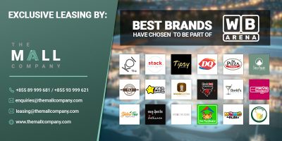 WB Arena - Retail Mall Destination in Phnom Penh. The Mall Company Commercial Real Estate in Phnom Penh Cambodia