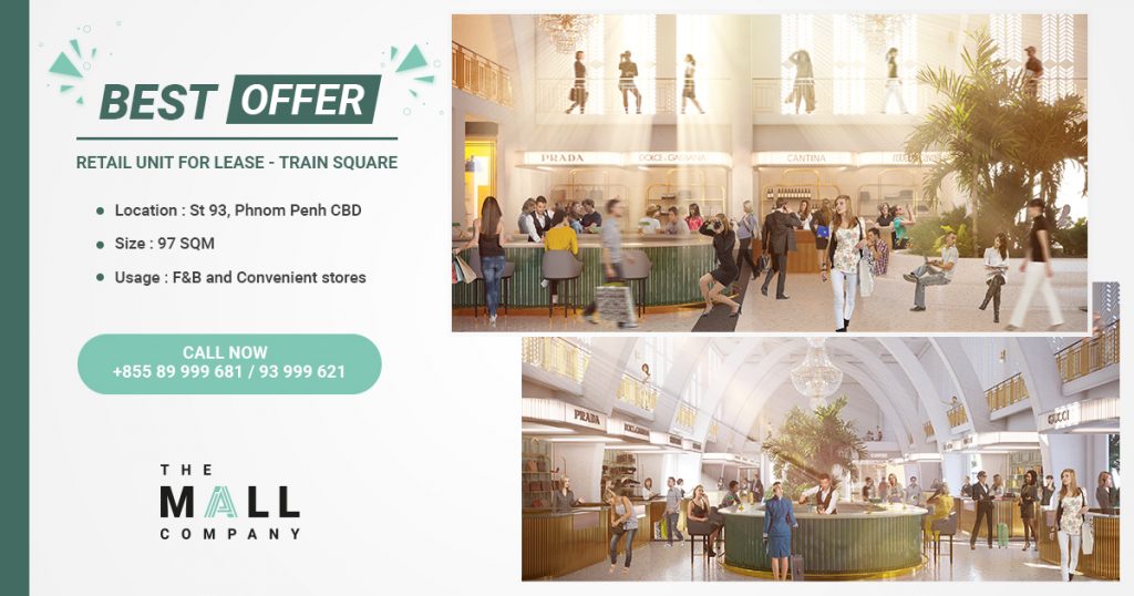 Train Square | The Mall Company | Retail Real Estate | Commercial Real Estate The Mall Company Commercial Real Estate in Phnom Penh Cambodia | The Mall Company offers the only complete real estate mall management solution in Cambodia. We offer Leasing, Marketing and Management Services. The Mall Company is the top retail real estate agency in Cambodia. The Mall Company Real Estate Phnom Penh. The Mall Company Property Management in Phnom Penh Cambodia.